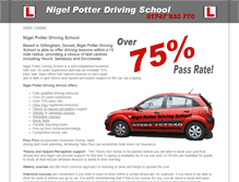 Tablet Screenshot of nigelpotterdrivingschool.co.uk